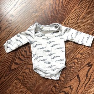 Monica & Andy patterned onesie - 3-6 months